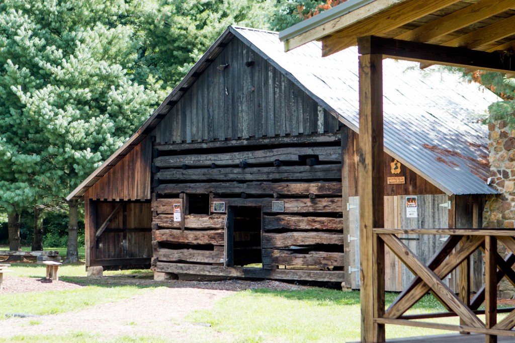 Damage at Pioneer Village in Yellow Creek Park