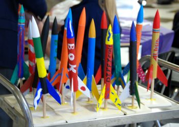 Area Students Test Firing Rockets