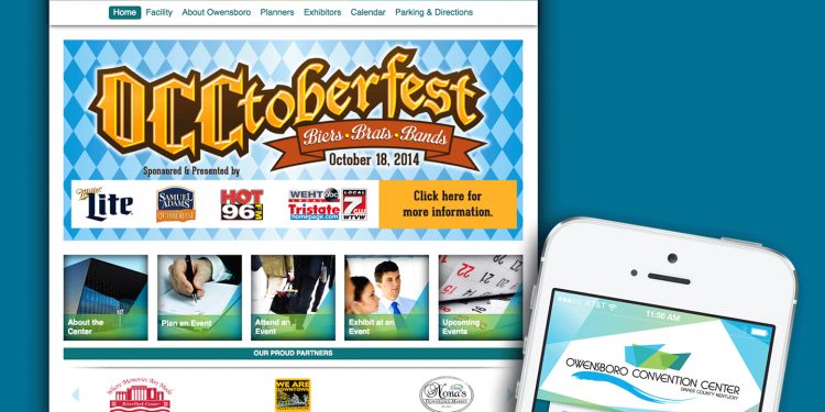 The Owensboro Convention Center has a new website with a QuickQuote feature and a new app