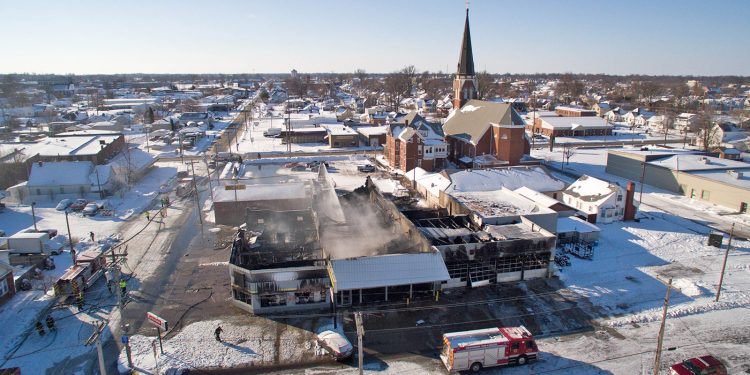 Tire Mart Damaged in Overnight Fire