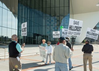 Hillcrest Supporters Protest Mayor’s Meeting