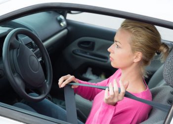 Police Patrol Looking for Seatbelt Violations