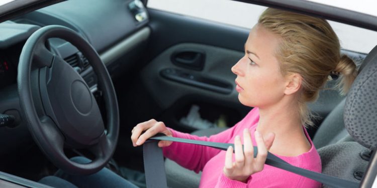 Police Patrol Looking for Seatbelt Violations