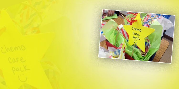 Owensboro Student Making Care Packets for Chemo Patients