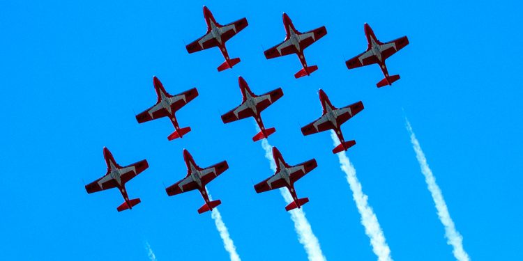 Canadian Snowbirds Headlining Air Show