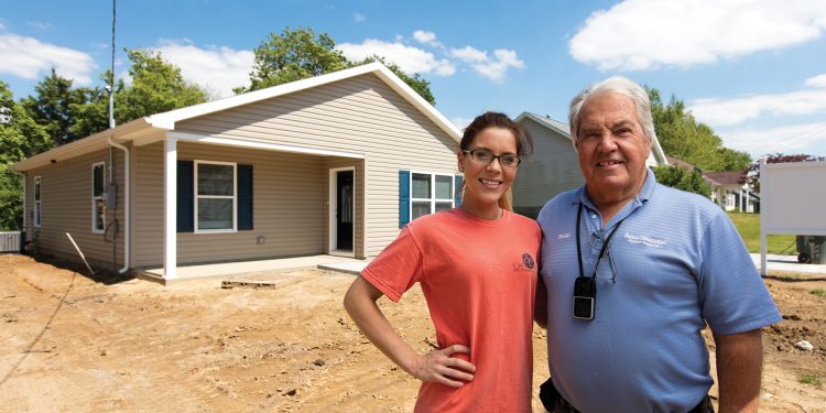 Home Builders Association of Owensboro Building Habitat’s 125th House