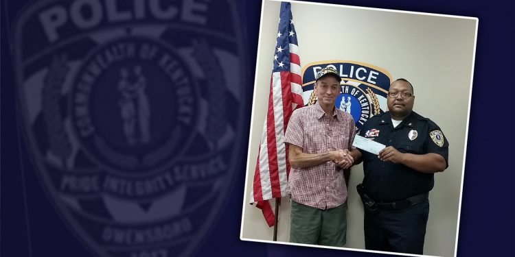 VFW Lodge Makes Donation to Support OPD Efforts