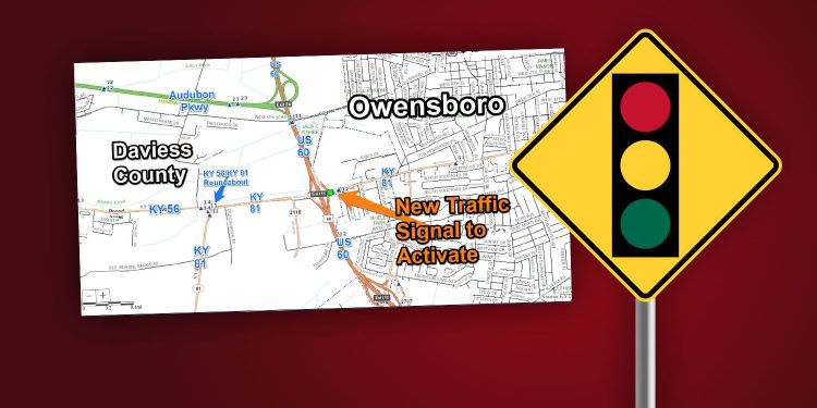 New Traffic Signal Prepared to Activate on KY 81 at US 60