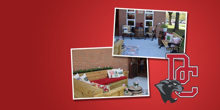 DCHS Media Center Unveils Reading Patio