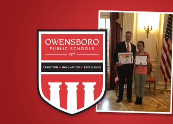 OHS Student Honored at Governor’s Mansion for Public Service Artwork