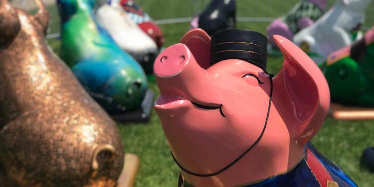 Oink for Owensboro Pigs Revealed at BBQ Fest