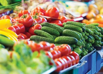 Vegetables at a market