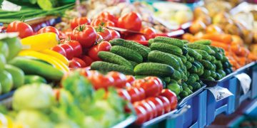 Vegetables at a market