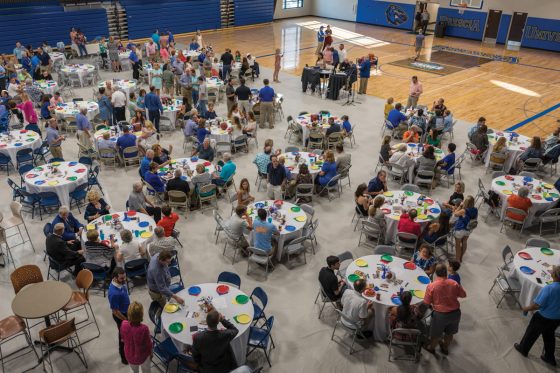 Tables at Daniel Pitino Shelter Event