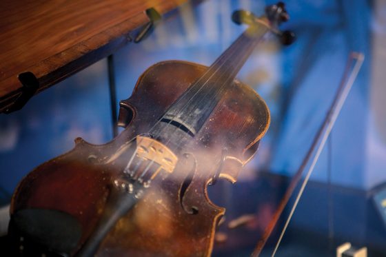 Uncle Pen's Fiddle inside the Bluegrass Music Hall of Fame & Museum