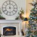 Living room decorated for Christmas