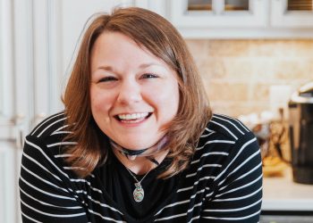 Professional organizer Sara Kathryn Fort in her kitchen