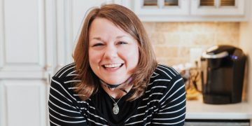 Professional organizer Sara Kathryn Fort in her kitchen
