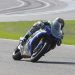 Motorcycle racer Jake Lewis on his bike