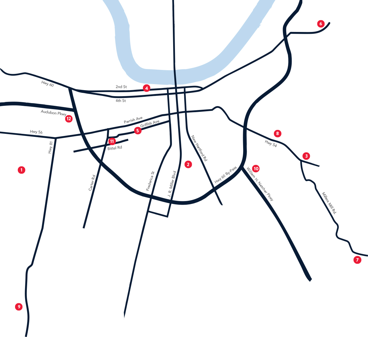 The Owensboro Christmas Lights Map Owensboro Living