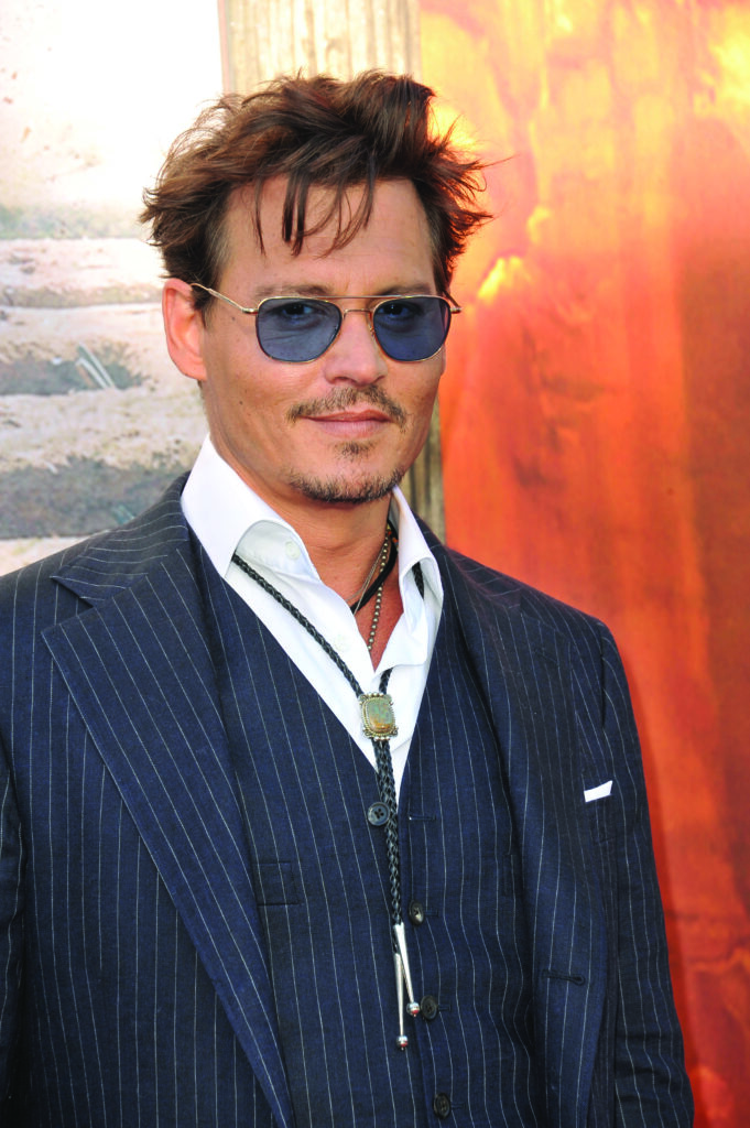 ANAHEIM, CA - JUNE 22, 2013: Johnny Depp at the world premiere of his new movie "The Lone Ranger" at Disney California Adventure.