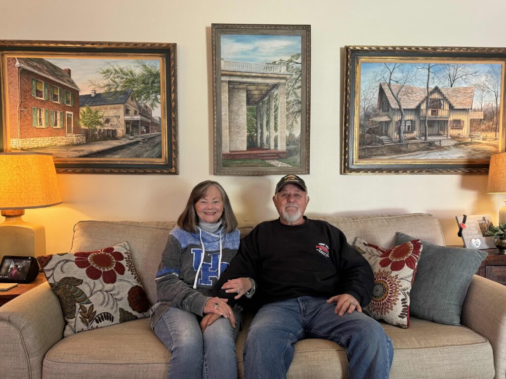 C.G. Morehead’s son Robert (right) and daughter-in-law Sarah // Photo by John Kirkpatrick
